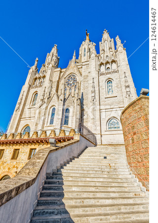 Area Mount Tibidabo, where the Sagrat Cor church is located. Barcelona. Area Mount Tibidabo, where the Sagrat Cor church is located. Barcelona. 124614467