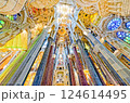 Sagrada Familia,beautiful and majestic  interior view. 124614495