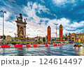 Pllaca De Espanya (Square of Spain) in city center. Barcelona. 124614497