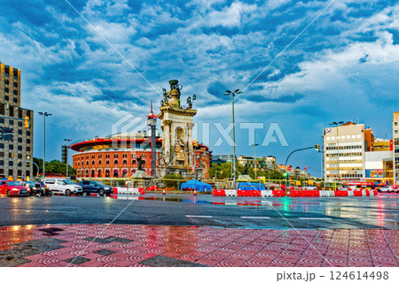 Pllaca De Espanya (Square of Spain) in city center. Barcelona. 124614498