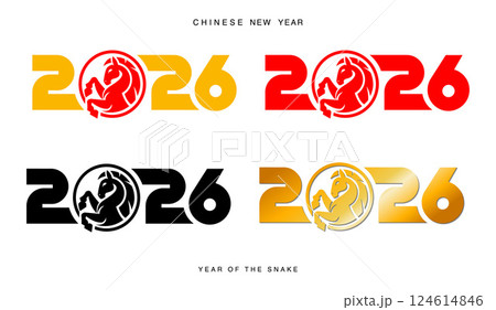Lunar new year, Chinese New Year 2026 ,Horse Lunar new year, Chinese New Year 2026 ,Horse 124614846