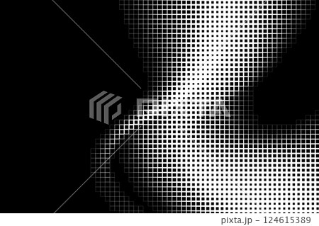 Wavy Grid Gradient in Pixel Squares 124615389