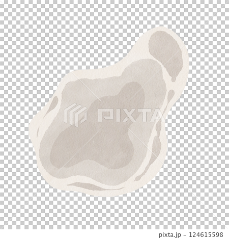 Watercolor spot. Beige stone. Puddle with liquid. Fossil with time layers of different prehistoric eras. Watercolor illustration. Background, hand drawing. High quality illustration Watercolor spot. Beige stone. Puddle with liquid. Fossil with time layers of different prehistoric eras. Watercolor illustration. Background, hand drawing. High quality illustration 124615598