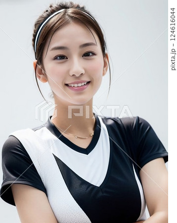スポーツウェアを着た女性 124616044