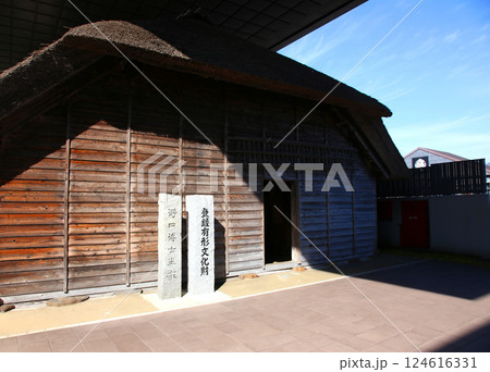 野口英世記念館　野口英世　猪苗代湖　猪苗代　野口英世御生家　猪苗代町　野口英世記念碑　囲炉裏　　　 124616331