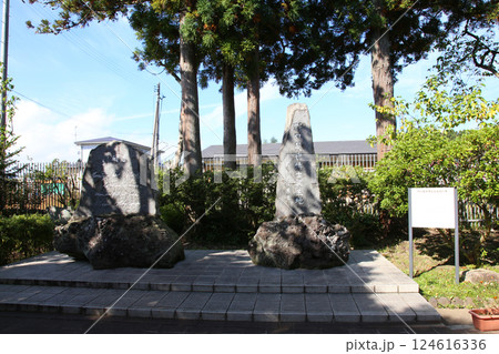 野口英世記念館　野口英世　猪苗代湖　猪苗代　野口英世御生家　猪苗代町　野口英世記念碑　囲炉裏　　　 124616336