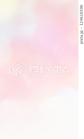 淡いピンク色水彩風ふんわり背景素材　かわいいグラデーション 124616596