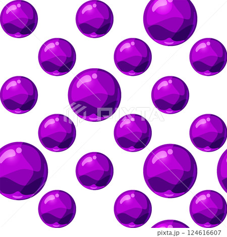 Purple colorful balls seamless pattern 124616607