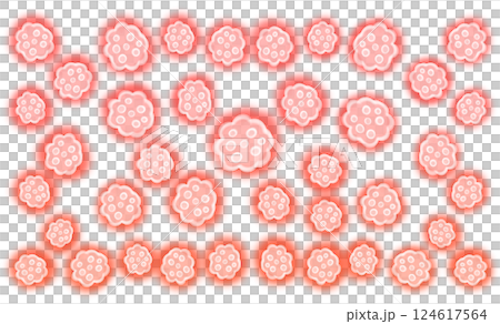 Glowing virus pattern (red) 124617564