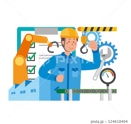 製造業の男性作業員 124618404