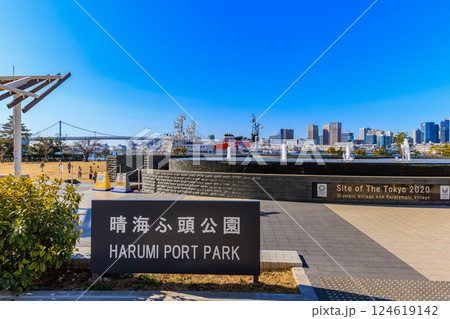 東京　中央区　晴海ふ頭にある 晴海ふ頭公園 124619142