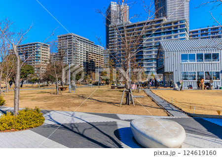 東京　中央区　晴海ふ頭にある 晴海ふ頭公園 124619160