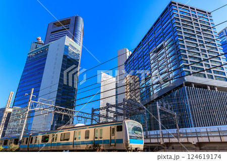 東京 港区 東新橋の都市風景 東京 港区 東新橋の都市風景 124619174