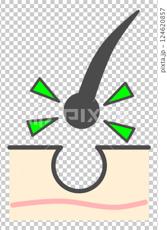 Illustration of skin care for beauty salons where hair is removed from the roots Illustration of skin care for beauty salons where hair is removed from the roots 124620857