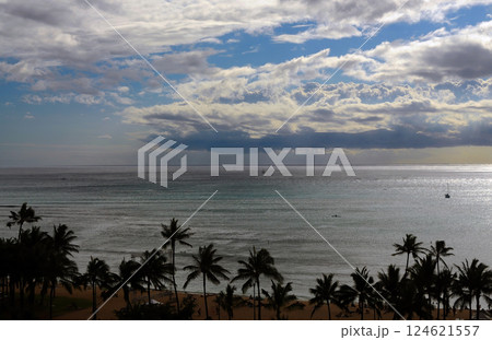 Waikiki Sunset Honolulu Hawaii 124621557