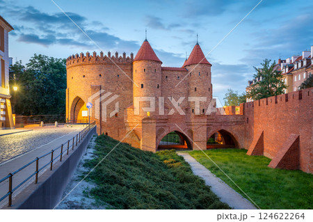 Warsaw Barbican (Barbakan Warszawski) - a medieval fortified gateway 124622264