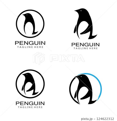 Penguin Logo Template vector icon 124622312