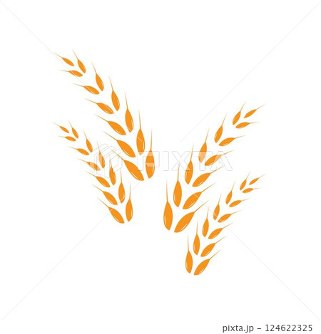 wheat Logo Template vector icon design wheat Logo Template vector icon design 124622325