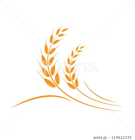 wheat Logo Template vector icon design wheat Logo Template vector icon design 124622335