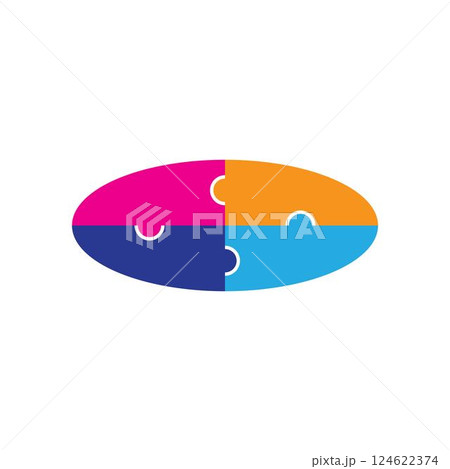 puzzle logo vector puzzle logo vector 124622374