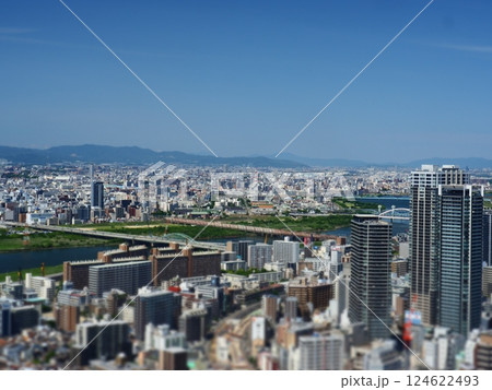 大阪のスカイビルからの景色 大阪のスカイビルからの景色 124622493