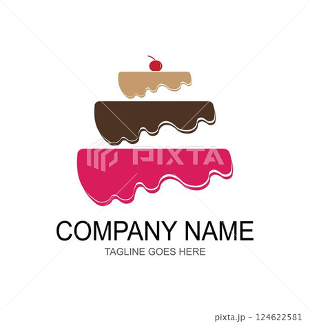 cake bakery logo vector 124622581