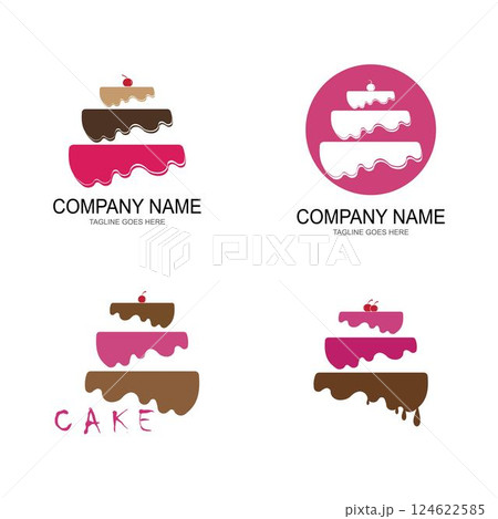 cake bakery logo vector 124622585