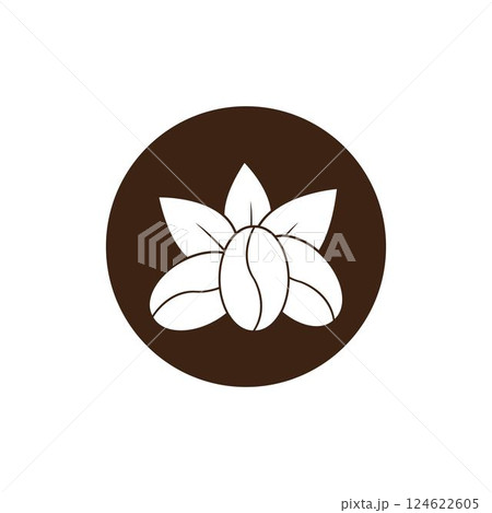 coffee beans logo template vector icon 124622605