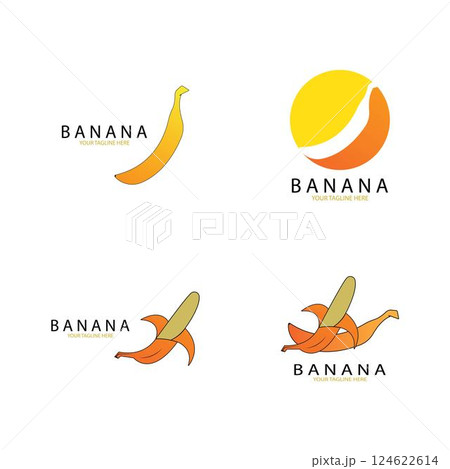 Banana logo vector Banana logo vector 124622614