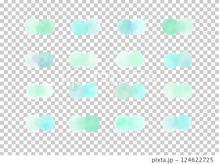 丸い水彩のあしらい7 丸い水彩のあしらい7 124622725