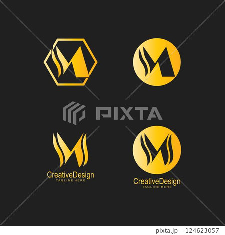 M Letter Logo 124623057