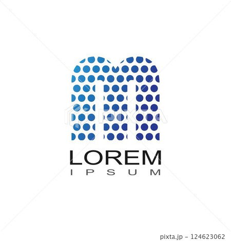 M Letter Logo 124623062