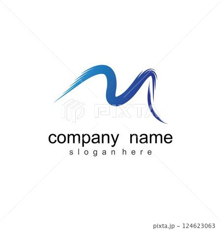 M Letter Logo 124623063