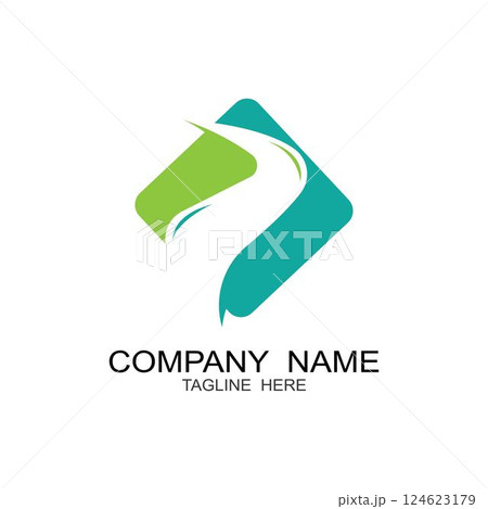 River Logo Template vector icon illustration 124623179