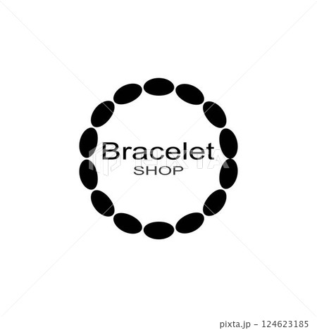 Bracelet shop badge logo modern illustration Bracelet shop badge logo modern illustration 124623185