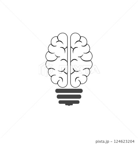 Brain Logo Template  vector 124623204