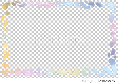 Colorful watercolor frame 124623973