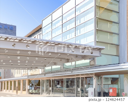 病院の待合ロビー入口外観イメージ 124624457