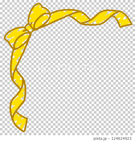 シンプルなリボンのイラスト 124624923