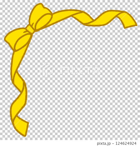 シンプルなリボンのイラスト 124624924