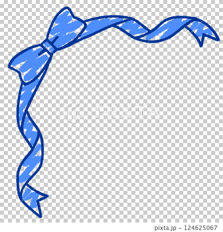 シンプルなリボンのイラスト 124625067
