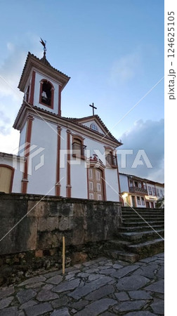 old church of ancient town of Diamantina, Minas Gerais, Brazil 124625105
