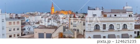 La Giralda and Seville Cathedral in Seville Spain 124625235
