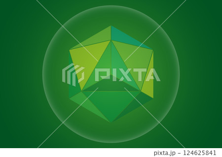 Sacred Geometry, 3D Mystical Merkaba spiritual new age symbol, geometric triangles and blurry circle, vector design isolated on green background Sacred Geometry, 3D Mystical Merkaba spiritual new age symbol, geometric triangles and blurry circle, vector design isolated on green background 124625841