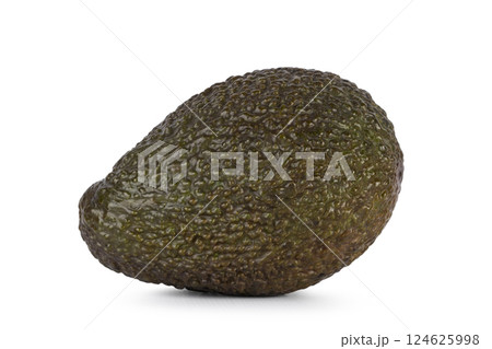 Avocado on white background 124625998