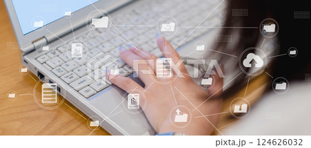 ビジネス、IT、クラウド、ドキュメント管理、コンテンツ管理、デジタルワークフロー ビジネス、IT、クラウド、ドキュメント管理、コンテンツ管理、デジタルワークフロー 124626032