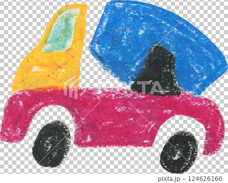 Cute stylized oil pastel concrete mixer construction transport illustration. Bright yellow, pink and blue hand drawn cement truck clipart for kids t-shirt textile design, sticker, nursery poster Cute stylized oil pastel concrete mixer construction transport illustration. Bright yellow, pink and blue hand drawn cement truck clipart for kids t-shirt textile design, sticker, nursery poster 124626160