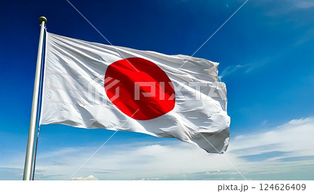 日の丸、国旗、日本国のイラスト素材 [124626409] - PIXTA