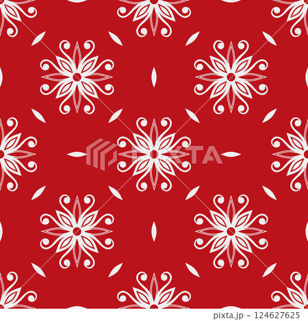 Floral seamless pattern, wallpaper baroque, damask. 124627625
