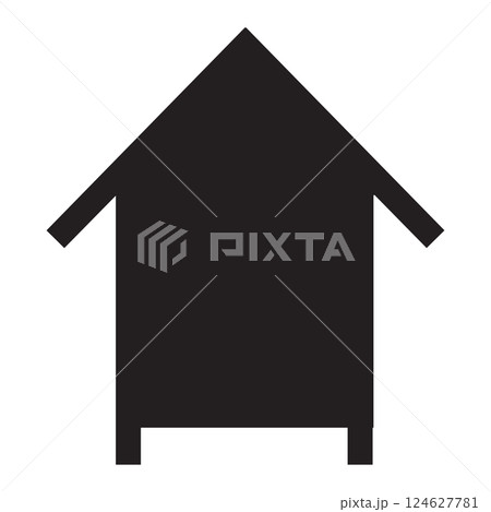 Bee hive. Vector illustration isolated on white background. 124627781